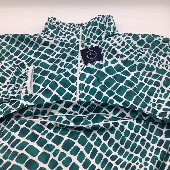 The Bubble Womens‎ Poncho Lefty Hooded Jacket Green Size Medium NWT - Picture 5 of 14